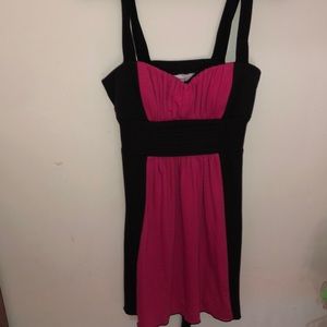 Pink and Black Dress